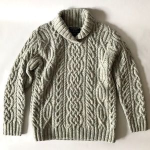 Ralph Lauren Hand Knit Aran Sweater.